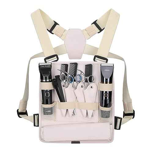 Leather Fashionable & Functional Chest Rig Bag for Barbers, Stylish Haircut Tools Storage Chest Bag for Barber