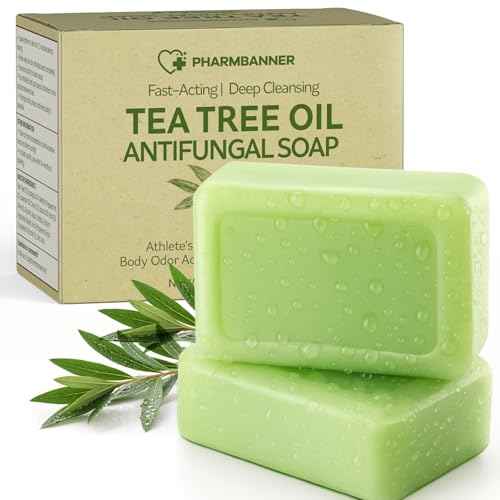 Tea Tree Antifungal Soap Bar ? Body Wash for Face & Body Acne, Folliculitis, Jock Itch, Ringworm, Athlete¡¯s Foot, Body Odor, Eczema ? 2¡¿4.1 oz