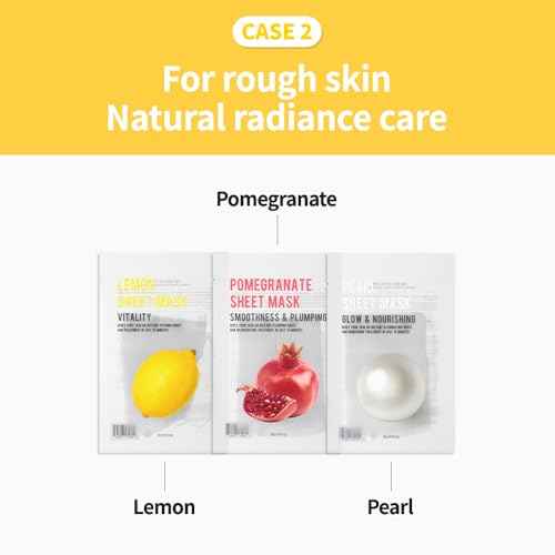 EUNYUL [PACK OF 16 Purity Facial Sheet Mask Pack 16 types Korean Skincare Hydrating & Nourishing & Natural Ingredients for All Skin Type