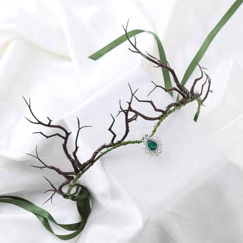 Vivivalue Floral Crown Women Flower Headband Floral Headpiece Halo Wedding Party Festival Photos