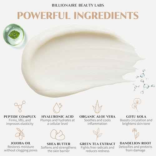 Collagen Booster Peptide Face Cream w Hyaluronic Acid ? Peptide Face Moisturizer for Women, Hydrating, Non-Greasy, for Firming, Smoothing, Younger-Looking Skin, Fragrance-Free