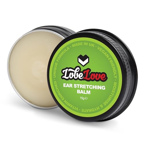 Stretch It - (15g) Premium Ear Stretching Balm, Lobelove Ear Stretching Aftercare with Jojoba Oil, Castor Oil, Apricot Kernel Oil and Vitamin E