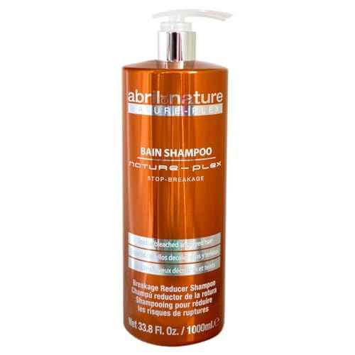 abril et nature - Nature Plex, STOP Breakage - Preventive, Protective, and Repairing Shampoo - For Highly Treated or Damaged Hair - Professional Breakage Protection Treatment - 1000 ml