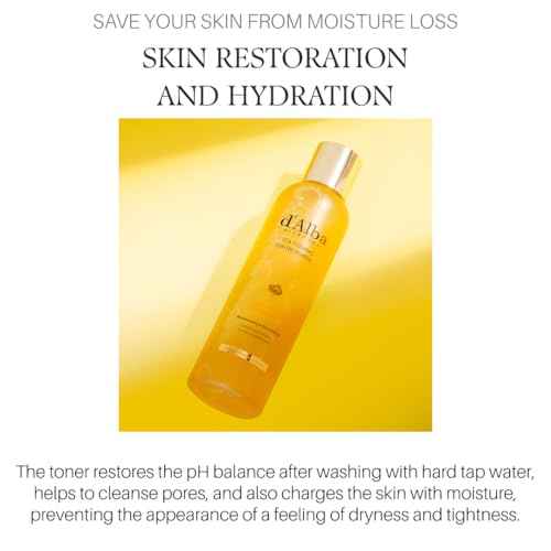 d'alba Piedmont White Truffle Vita Toning Serum Toner, Glass Skin with Double Vitamin Skincare, Face Moisturizer, (6.09 fl. oz)