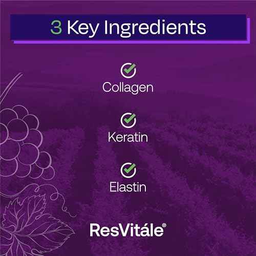 ResVit?le Beauty 3 - Skin Care Supplement with Collagen, Keratin & Elastin - 90 Capsules