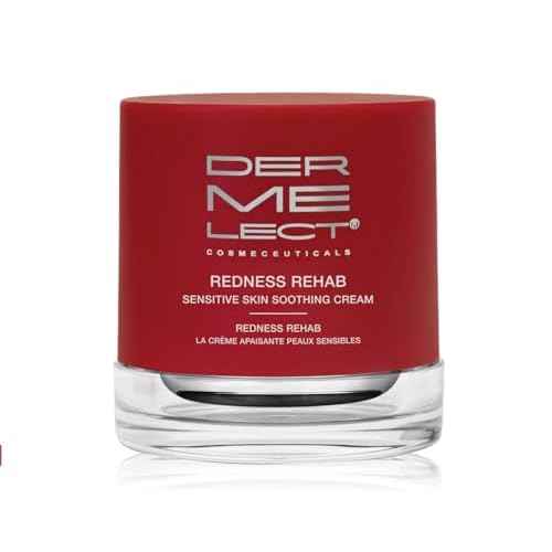 Dermelect Redness Rehab Sensitive Skin Soothing Cream for Face - Calming, Hydrating Treatment with Jojoba Extract, Shea Butter & Allantoin for Redness, Dryness & Discomfort, Gluten-Free, 1.7 oz