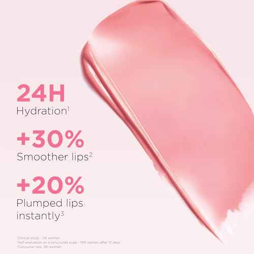 Clarins Lip Oil Balm | Nourishes, Hydrates, and Visibly Plumps | Natural Look | Sheer Finish and Shine | 99% Skincare Formula and 96% Natural Ingredients | Contains Hydrating Peptide | 0.1 Ounce