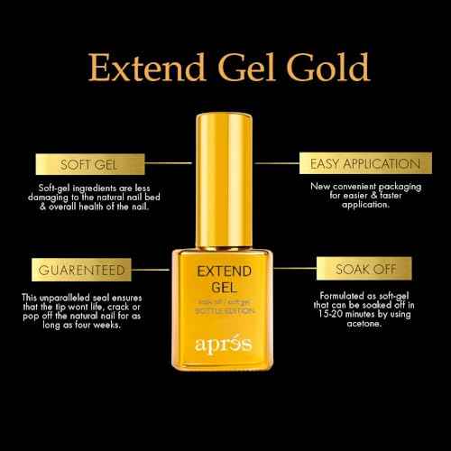 APR?S Apres Extend Gel 2-Pack with Curved Nail File and Nail Buffer - Gel-X Nail Care Set