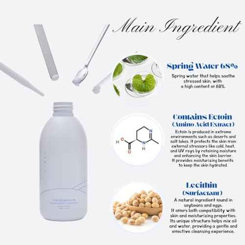 Korean Cleansing Milk for Face ? Gentle Facial Cleanser for Dry & Sensitive Skin, Hydrating Makeup Remover, 6.76 Fl Oz (200ml)
