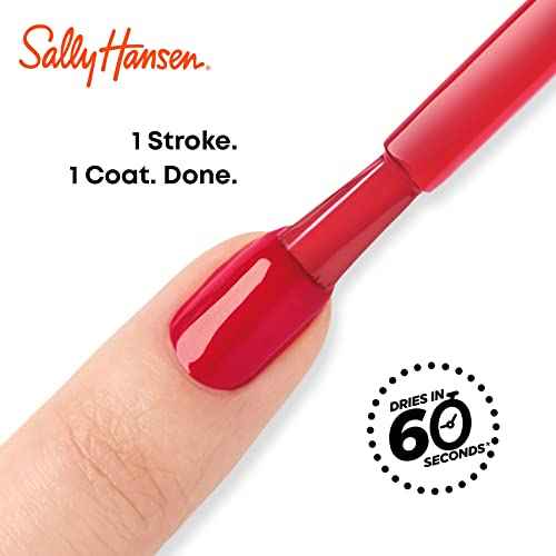 Sally Hansen Insta-Dri Nail Polish | Quick Dry, Long Lasting, Streak-Free Shine | Opaque, Glossy | 398 Pomp & Plum | Plum Red Nail Color