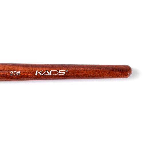 KADS 100% Kolinsky Sable Acrylic Nail Art Brush Red Wood Pen Nail Brush Size 12# 14# 16# 18# 20# Nail Art Manicure Tool Set (20#)