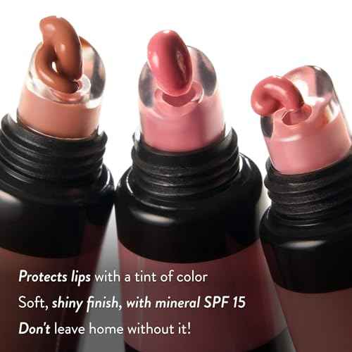 LAURA GELLER NEW YORK Shine-n-Shield Lip Balm SPF 15, Sunset Sands - Nourishes, Hydrates & Protects Lips