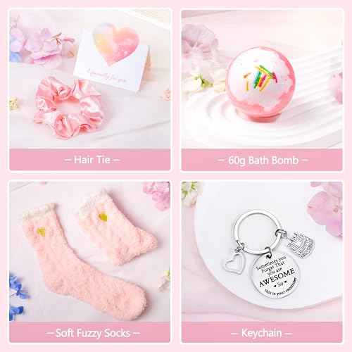 Birthday Gifts for Teen Girls, Best Friend Gift for Her, Happy Birthday Relaxing Spa Gifts Basket Self Care Gift for Mom, Wife, Girlfriend, Sister, Her, Friends, Coworker