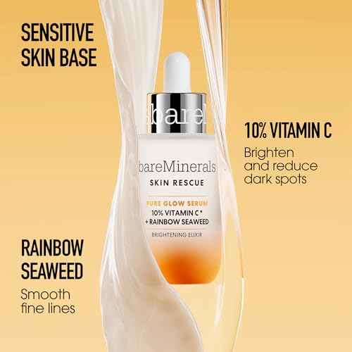 bareMinerals Skin Rescue Face Serum, Improve Skin Condition in 1 Week, Tested on Sensitive Skin, Vegan, 1 Fl Oz