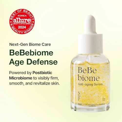 NDP Microbiome Ampoule Serum | Bebebiome Postbiotics for Antiaging, Youth Activating, Beta-Carotene, Wrinkle Care, Korean Skincare (30ml / 1.01 Fl oz)