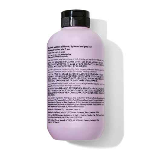 Bondbar Purple Brightening Shampoo for Blonde, Lightened & Gray Hair, Neutralizes Brassiness, Repairs, Protects, Hydrates, Vegan, CrueltyFree, 8 Fl. Oz