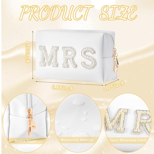 Bride To Be Gift Set - Makeup Bag, Slippers, Robe, Hair Clip - Wedding Gifts