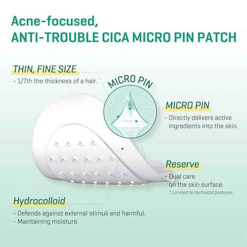 SOME BY MI Micro Pin Spot Patch - Pack of 1, 14mm 9 Counts - Microneedle Hydrocolloid Pimple Patch with Salicylic and Hyaluronic Acid - Skin Troubles Care Focused Spot Cover - Korean Skin Care