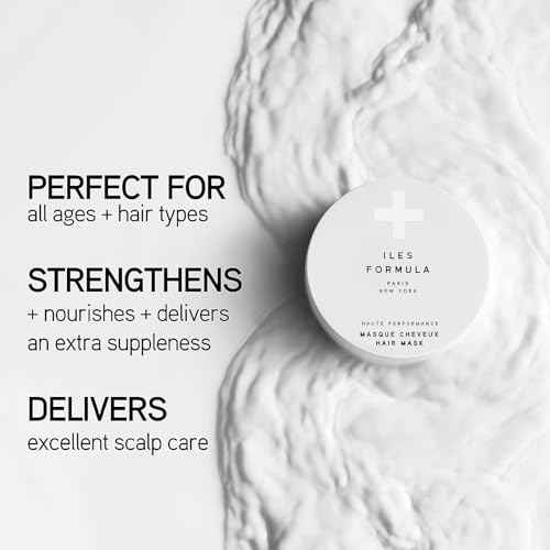 ILES FORMULA Hair Mask ? Deep Conditioning Hair Treatment for Dry, Damaged, Frizzy Hair - Lightweight Hair Repair Mask with Tucuma Butter, Macroloba Seed, Vitamins B5 & E | Hydrating, Color-Safe