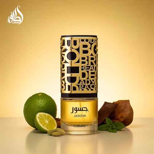 Lattafa Jasoor Eau De Parfum Spray for Men, 3.4 Ounce