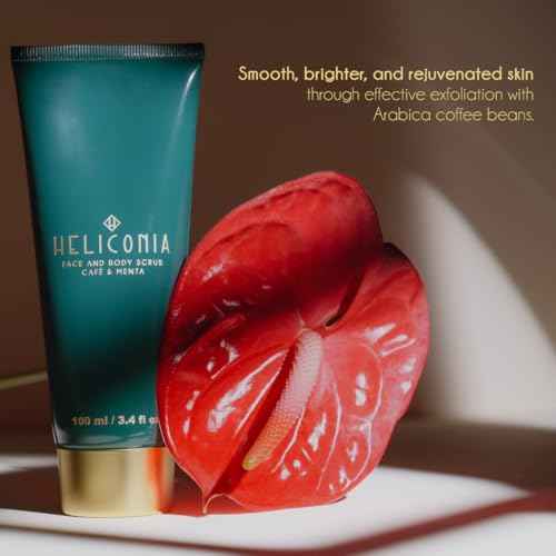 Face and Body Scrub Coffee & Mint ? Exfoliating Scrub with Arabica Coffee, Chamomile & Mint | Hydrating, Calming & Revitalizing | For Sensitive Skin | Tropical Skincare | 100 ml