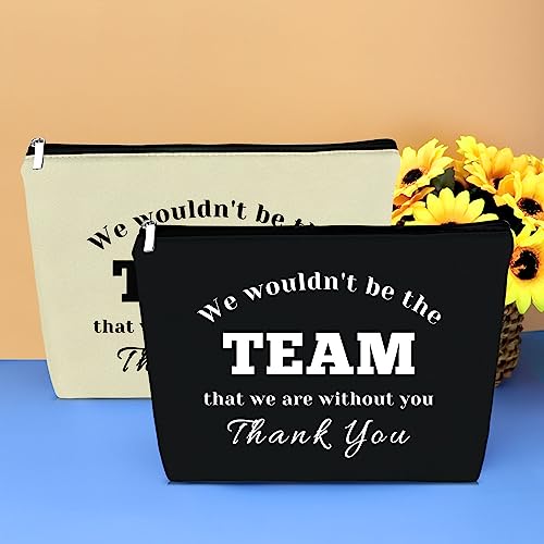 Coworker Leaving Gift Retirement Makeup Bag Boss Leader Appreciation Gift for Women Cosmetic Bag Team Leader Supervisor Coach Thank You Gift Birthday Graduation Gifts for Nurse Teacher Boss Day Gift