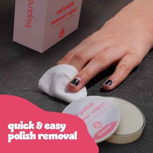Biopure Nail Polish Remover Wipes Acetone-Free & Non-Toxic ? Quick & Easy Nail Polish Removal, Travel-Friendly Disposable Pads w/Sealable Jar (720 Count, Unscented) Bulk Pack