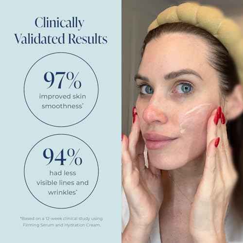 Kind Science Firming Face Serum for Women - Hyaluronic Acid Serum for Face Visibly Smooths Wrinkles - Bakuchiol Retinol Alternative with Peptides - Anti Aging Skin Care for Sensitive Skin, 1 fl oz