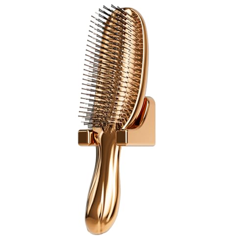 Detangling Hair Brush Massage Hairbrush for Men & Women - AJXX Detangler Brush for Thick Hair£¬Effortlessly Shaping Hairbrush for All Type, Ergonomic Design for Curly and Straight£¨Gold£©