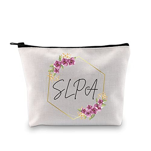 GJTIM SLPA Speech Language Pathology Assistant Gift SLP Appreciation Gift Zipper Pouch Makeup Bag for SLP Women (SLPA Bag)