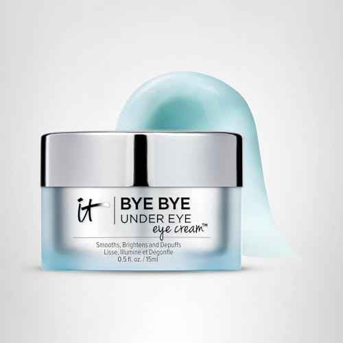 IT Cosmetics Bye Bye Under Eye Eye Cream - Hydrating, Quick-Absorbing Formula - Smooths The Look Of Fine Lines & Wrinkles, Visibly Brightens Dark Circles - With Hyaluronic Acid - 0.5 Fl Oz