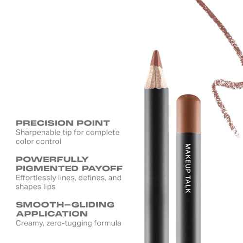 Morphe Color Pencil Bundle - Cream Lip Liner Pencil with a Zero-Tugging Formula - Effortlessly Lines, Defines & Shapes Lips - Makeup Talk (2 Count)