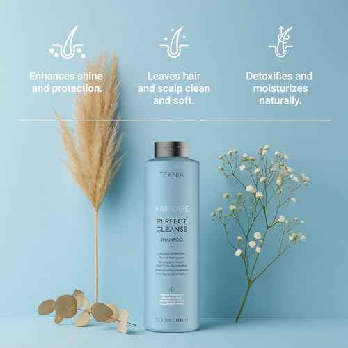 LAKM? Teknia Perfect Cleanse Shampoo, Clarifying Shampoo for Build Up, Deep Clean for Scalp and Hair