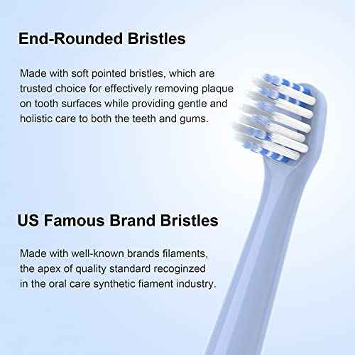Replacement Toothbrush Heads 10 Pack Compatible with Colgate Hum Connected Smart Battery Electric Toothbrush Head,5 Blue+5 Green