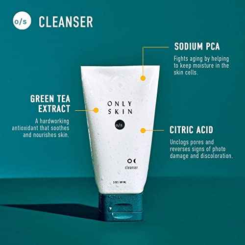 Standard Skin Care Kit, 4-Piece, Face Cleanser, Face Scrub, Day Cream & Night Moisturizer Gift Set, Back To School Gifts