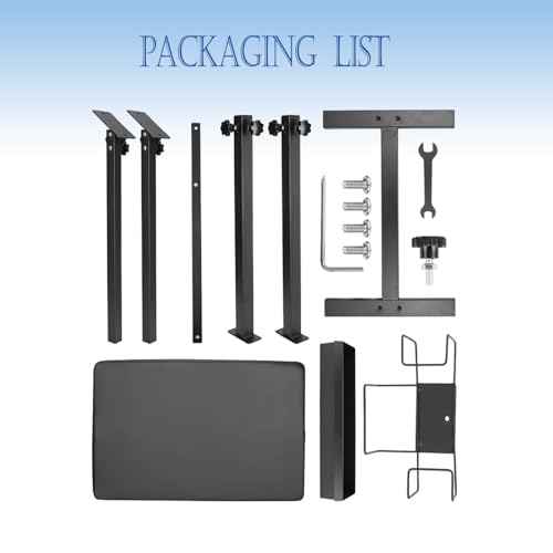 XXL Tattoo Armrest Stand Height and Tilt Adjustable Oversized Tattoo Arm Rest with Ink Rack and Glove Rack for Artist Beauty Table