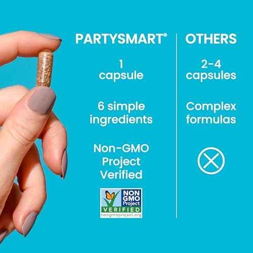 Himalaya PartySmart, 10 Individual Capsules - Alcohol Breakdown Liver Support for a Better Morning After Drinking - Plant Based, Vegan, Non-GMO, Gluten Free, Clinically Studied (Pack of 3)
