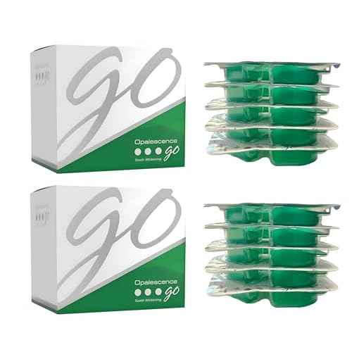 Opalescence Go 15% Mint - Prefilled Teeth Whitening Trays - 4 Treatments (2 Packs) - Made by Ultradent. 4648-2