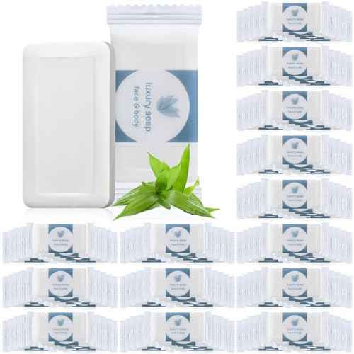 Kacctyen 600 Pcs 0.35oz Mini Bar Soap Bulk Individually Wrapped Bulk Hand Hotel Soap Bars Travel Size Toiletries for Hospitality Guest Bathroom Vacation Rentals