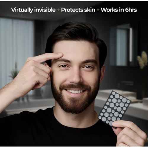 Clear Pimple Patches ? 108 Ct Hydrocolloid Acne Patches w/ Salicylic Acid & Tea Tree Oil ? Fast-Acting Zit Stickers for Face, Blemish & Spot Treatment ? Invisible, Waterproof, Gentle for All Skin