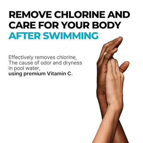 Chlorine-Removing Body Wash for Swimmers | Vitamin C | Hydrating & Refreshing | Sulfate-Free, Silicone-Free, Paraben-Free (10.58 oz / 300g, Pack of 2)
