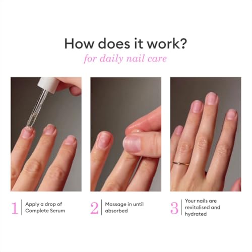 Manucurist - Complete Serum, Care for Damaged Nails and Cuticles, Hydrates and Regenerates Nails which Break Easily, Non-Greasy Gel Texture, Up to 86.5% Bio-sourced, Made in France, 0.5 fl oz