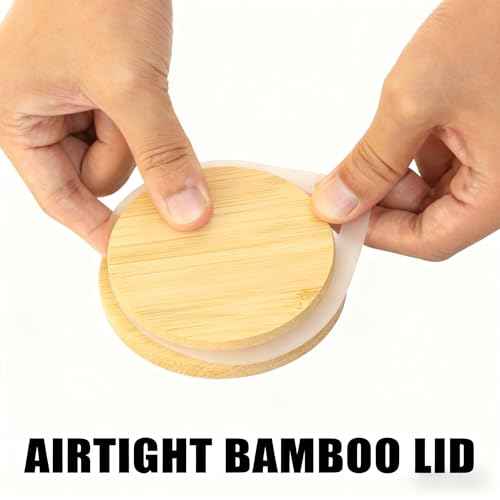 12 Pack 4 OZ Glass Candle Jars with Bamboo Lids ? Bulk Empty Candle Containers for Making Candles, DIY Craft & Storage ? Heat-Resistant Thick Glass(Green)