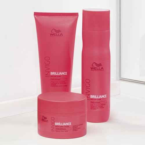 Wella Professionals Invigo Brilliance Shampoo for Coarse Hair | Color Protection & Vibrancy | 33.8 Fl Oz