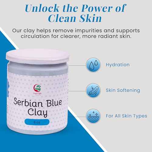 Serbian Blue Clay Powder 8 oz (227g) - 100% Natural Cambrian Clay For Skin & Soap Making - By Yogi's Gift¢ç