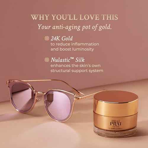 PRAI Beauty 24K Gold Creme - Face Moisturizer, Skincare Product, 1.7 Oz