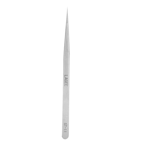 5.51" Stainless Steel Pointed Straight Tweezer, Professional Eyelash Extension Straight Tweezers for Nail Art Hair Eyebrow