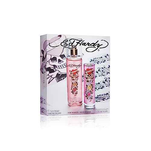 Ed Hardy Women's Perfume Fragrance Set, Eau De Parfum & Fragrance Body Mist, 2 Piece Set