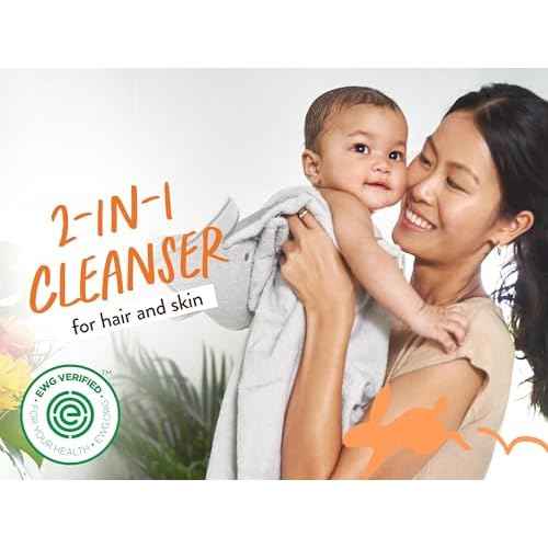 Babo Botanicals Sensitive Baby Fragrance-Free 2-in-1 Shampoo & Wash Bar - Shea Butter, Calendula & Aloe Vera - EWG Verified - Cruelty-Free - Vegan - Pediatrician Tested - For Babies & Kids