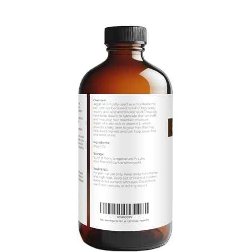 velona Argan Oil - 16 Fl Oz in Glass Bottle | 100% Pure and Natural | Morocco Oil | Skin, Body and Face Care | Nails Protector | Unrefined, Cold Pressed | Cap Kit